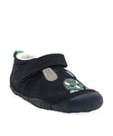 Start-Rite Boys Stomper Navy Blue Nubuck Leather First Walker Shoes - Dino - Size S2.5 Wide fit