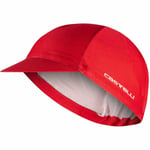 Castelli Rosso Corsa 2 Cycling Cap - SS24 Rich Red / Unisize