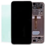 AMOLED Screen Assembly Frame For Samsung Galaxy S22+ Replacement Pink Gold UK