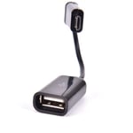 Micro Usb Display Port To Otg Converter Adapter Cable For Macbo Black