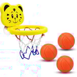 Basketbollskorg Badleksak för 1-3 Åriga Bebisar Badleksak 6 12 Månader Basketbollskorg Leksaks Gåvor 2 3 4 Basketboll Vattenspel Badleksaker Set Present till Bebis tiger