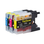 3 C/M/Y Ink Cartridges for use with Brother DCP-J925DW, MFC-J6510DW, MFC-J825DW