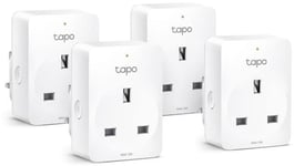 New 2024 TP-Link Tapo Smart Plug Wi-Fi Outlet, Works with Amazon Alexa Pack of 4