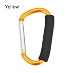 Shopping Bag Hook Organizer Clip Stroller Holder Yellow