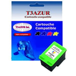 Cartouche compatible type T3AZUR pour imprimante HP Psc 1510, 1513, 1545, 1600 (343) Noire 18ml