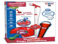 Bontempi Showtime Stage Microphone with connection to music devices, Leksaksmikrofon, 3 År, AA, Multifärg