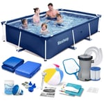 Stomme trädgårdspool 259x170x61 cm 15in1 set Bestway 56403N