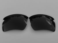 Engraved Polarized Onyx Black Replacement Lenses For Oakley Flak 2.0 Xl