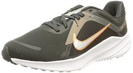 NIKE Women's Quest 5 Sneaker, DK Smoke Grey/Metallic Silver-Olive Grey, 3.5 UK