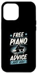 Coque pour iPhone 12 Pro Max Pour un instructeur de piano - Conseils de piano gratuits - Il suffit de demander