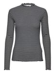 Candacekb Stripe Ls Tops T-shirts & Tops Long-sleeved Navy Karen By Simonsen