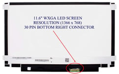 Replacement  11.6" LED WXGA HD Display Screen For HP Compaq Chromebook 11A G8 EE