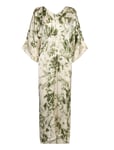 Fracture Kaftan Dress - Lucca Maxiklänning Festklänning Green Rabens Sal R