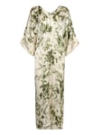 Rabens Sal R Fracture Kaftan Dress - Lucca Grön
