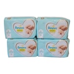 4 x 32 Pampers Nappies Size P2 Premature Newborn Baby New Preemie 128 Total