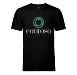 T-Shirt Homme Col Rond Contoso Geek Ordinateur Informaticien