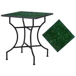 Trieste mosaikbord grön/svart 60x60 cm