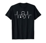 Nurse Medical Doctor Stethoscope Heartbeat EKG Nursing T-Shirt