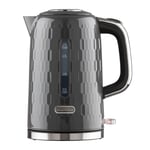 Daewoo Honeycomb Kettle 1.7L Textured Fast Rapid Boil 3KW Cordless SDA2601- GRAY