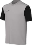 NIKE DH8389-052 Y NK DF Tiempo PREM II JSY SS T-Shirt Unisex Pewter Grey/Black/Black Size L