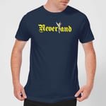 Disney Peter Pan Tinkerbell Neverland Men's T-Shirt - Navy - XXL