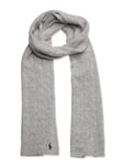 Rib-Knit Wool-Cashmere Scarf Accessories Scarves Winter Scarves Grey Polo Ralph Lauren