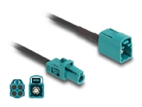 Delock - Antennekabel - mini FAKRA Z connector (hann) til FAKRA Z-kobling (hunn) - 1 m - RAL 5021, vannblå