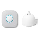 Google Nest Protect - Smoke Alarm And Carbon Monoxide Detector (Battery) & Nest Cam Stand with Power Cable - Wired Tabletop Charging Station