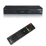 Xoro HRK 8760 CI+ Récepteur HD pour télévision numérique par câble (HDTV, syntoniseur DVB-C, HDMI, Fonction PVR + Fonction « Timeshift », CI+, S/PDIF, USB 2.0), Noir