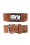Gorilla Wear - Leather Lifting Belt Brown 10cm