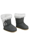Sophia's  18" Dolls Boots in Grey, Baby Doll Shoes