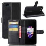 OnePlus 5 PU Wallet Case Black