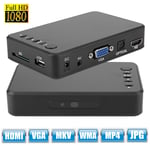 Mini 4K HD 1080P MKV  Media Player Center USB AV TV AVI Hard Disk Player