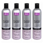 XHC Shimmer of Silver Conditioner Purple Toning Blonde Hair Pack of 4