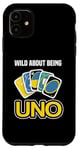 iPhone 11 Board Game Uno Cards Wild about being uno Game Card Costume Case