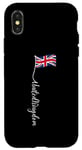 iPhone X/XS UK United Kingdom Signature Union Jack Flag Pole (on back) Case