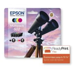 EPSON Multipack 502 - Kikare - Svart, Cyan, Magenta, Gul (C13T02V64020)