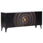 SIDEBOARD svart, guldfärgad 177/78/47 cm 