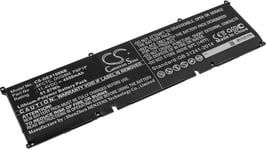 Kompatibelt med Dell XPS 15-9500-R1845TS, 11.4V, 4550 mAh