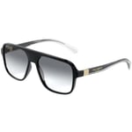 Dolce &amp; Gabbana STEG INJEKTION DG 6134 57/16/145 SVART/GRÅ SKUGGA propionat man STEG INJEKTION DG 6134