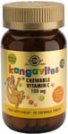 Solgar Kangavites Natural Orange Burst Vitamin C 100 Mg Chewable Tablets, Brown,