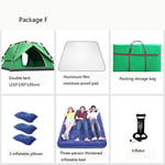 GUO Multi-person 360° Panoramic Family Camping Stable Steel Tube Structure 100% Waterproof Dome Frame Pop-up Tunnel Beach Awning Multi-person Tent-010