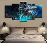 104Tdfc World Of Warcraft Large Pictures Paintings On Canvas 5 Pieces Creative Gift 5 Panel Canvas Wall Art Canvas Prints Modern Home Living Room Office Modern Decoration Gift