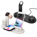 3in1qi Fast Wireless Charging Dock Stand Station For Airpods Iph B Black