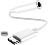 USB C to 3.5mm Jack, Type C to 3.5mm Headphone Aux Digital Audio Earphone Adapt