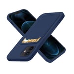Smidigt Skal med Kortfack - iPhone 11 Mörkblå