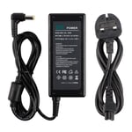DTK 19V 2.37A 45W Laptop Charger for Acer Notebook Computer PC Power Cord Supply Lead AC Adapter Aspire ES V E TravelMate Connector: 【5.5 x 1.7mm】