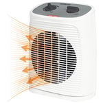 Bomann® Radiateur soufflant avec fonction ventilateur, chauffage électrique avec thermostat réglable en continu et 2 niveaux de chauffage, oscillant, pour salle de bain, cuisine - HL 6064 CB