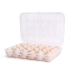 Flexzion Plastic Egg Tray For Refrigerator 24 Deviled Egg Containers With Lid Camping Egg Holder Clear Stackable Storage Organizer Carrier Case Large Capacity Carton Box for Fridge Travel Home