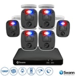 Swann 8 Channel 1TB DVR Recorder with 6 X 1080P Full HD Enforcer™ Bullet Cameras